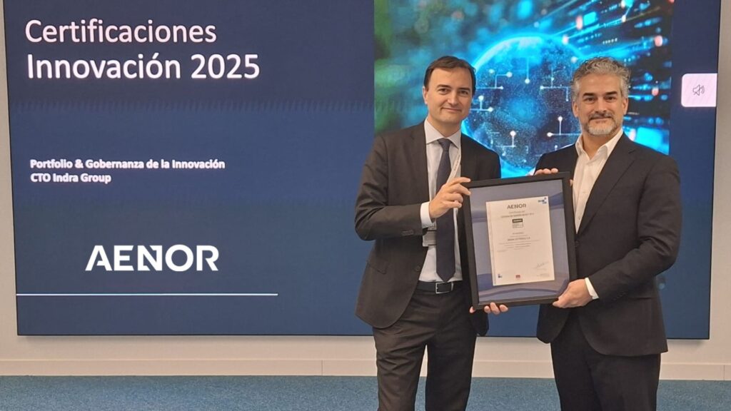 Indra Group obtains the ISO 56001 Certification for Innovation by promoting a new organization, strategy and technological investment