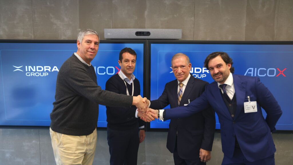 Indra Group y Aicox cierran un acuerdo de colaboración para reforzar la soberanía tecnológica y autonomía de las Fuerzas Armadas españolas